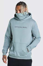 Where can i buy men's clothing for men? Man Official Snood Hoodie Boohoo