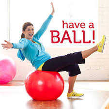 Easy Exercise Ball Workout Ball Exercises Easy Workouts Exercise