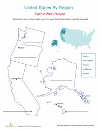 Map Medley Regions Of The U S West Region Social Studies Worksheets Pacific West