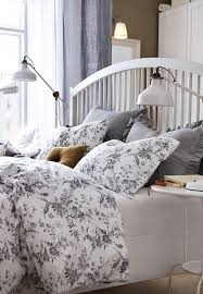 Alvine Kvist Duvet Cover And Pillowcase S White Gray Full Queen Double Queen Ikea Bed Frame Ikea Bed Home
