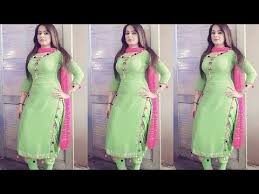 Plain Punjabi Suits Design Colour Combination For Punjabi