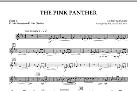 The Pink Panther Pt 3 Eb Alto Sax Alto Clar Sheet Music Michael Brown Concert Band