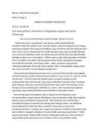 Check spelling or type a new query. Tugas 1 Seni Budaya Monolog Wanda Nurazizah