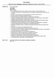 Business Analyst Intern Resume Elegant Data Analyst Resume Sample Data Analyst Business Analyst Job Resume Samples