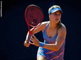 I showed myself today that i can. Eugenie Bouchard Kandaskan Tamara Zidansek Di Praha Liga Olahraga