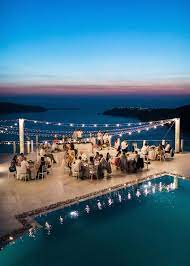 H A Elegant Santorini Cliffside Wedding Joanna Loukaki Santorini Wedding Venue Greek Islands Wedding Mykonos Wedding