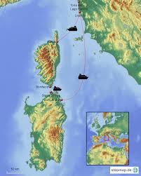 Umgeben wird sardinien vom mittelmeer oder genauer dem thyrrenischen meer. Stepmap Korsika Sardinien Landkarte Fur Deutschland
