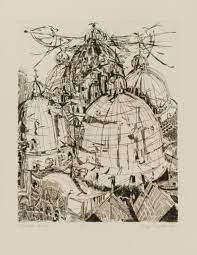 Venetian Domes Rudy Pozzatti 1955 Smithsonian American Art Museum American Art Art Museum Art