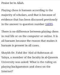 He also linked african terrorism and vegas, and discussed the u.s.' strategy of collecting chess players from around the world. Chess Is Haram In Islam Exmuslim