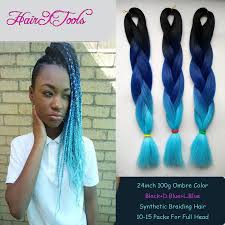 Black Blue Ombre Kanekalon Braiding Hair 5 10pcs Braiding Hair 24inch Xexpression Braiding Hair Kanekalon Braidin Ombre Hair Color Ombre Hair Blonde Ombre Hair