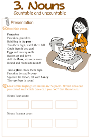 Grade 3 Grammar Lesson 3 Nouns 8211 Countable And Uncountable Grammar Lessons Learn English English Grammar Worksheets