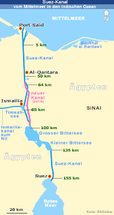 It is 101 miles long and 984 feet wide at its narrowest point, running between port said on the mediterranean sea. Raonline Edu Wasserstrassen Suez Kanal Agypten Neues Ausbauprojekt 2014 2015