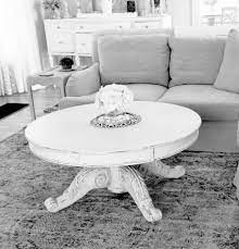 The best way to tie your room together is with a stylish coffee table. Round Coffee Table Chalk Painted Shabby Chic Coffee Table Shabby Chic Round Dining Table Coffee Table Centerpieces