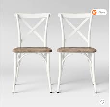 Malden French Bistro Dining Chair With Wood Seat Threshold In 2020 Dining Chairs Metal Dining Chairs High Back Dining Chairs