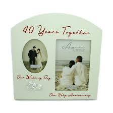 When the traditional 40th anniversary gift is ruby, naturally a pair of ruby earrings have to be an option for the woman who loves a bit of sparkle. Amore Ruby 40th Anniversary Wedding Gifts Then Now Photo Frame 6 X4 Ebay
