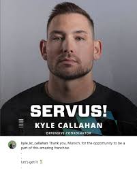 2005 CCH grad Kyle Callahan is now the OC for a team in the pro league in  Europe