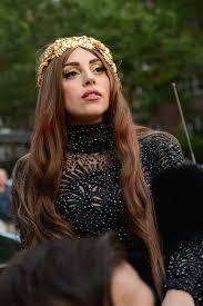 Lady gaga's hair color is brown. Lady Gaga Age Lady Gaga Brown Hair