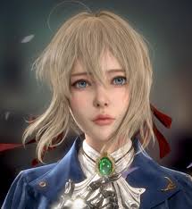 Artstation Violet Evergarden Real Time 3d Fanart Lee Gh Animation Studio Kyoto Animation Violet