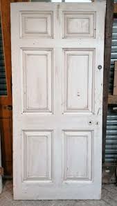 When painting a panel door, a paint brush may be more effective than a roller. Db0690 Late Georgian 6 Panel Painted Pine Internal External Door