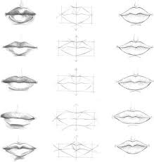 lips drawing rules lips drawing lip drawing nose drawing