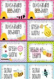 cute bee classroom behavior chart ar points challenge