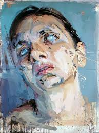 Blind Woman by Jenny Saville ( British, b. 1970). Oil
