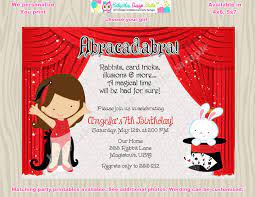 Magic Show Invitation Magic Show Birthday Invitation Magic Show Invite Girl Magic Show Diy Printable Choose Yo Magic Birthday Magic Birthday Party Card Tricks