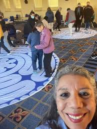 From an elevation, one could see mats lined