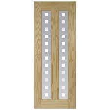 2 Panel Frosted Glazed Internal Door