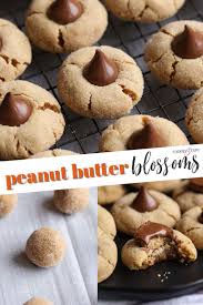 Soft Peanut Butter Cookies With A Warm Hershey S Kiss In The Center These Peanut Butter Blosso Peanut Butter Blossoms Best Cookie Recipes Easy Cookie Recipes