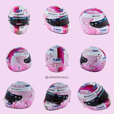 Vettel teams up with bwt to race in pink in 2021. Sebastian Vettel 5 On Twitter Pink Mania Sebastian S Pink Helmet In Different Angles F1 Vettel