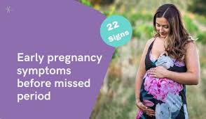 This is light spotting or bleeding that occurs about 10 to 14 days after conception, usually about a week before your period would usually start. Shh 22 Early Pregnancy Symptoms Before Missed Period