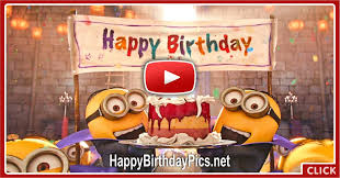 Personalize it with a video that you create with your webcam or upload! Happy Birthday To You With Minions Video Happy Birthday