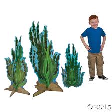 3d Seaweed Cardboard Stand Ups Oriental Trading Under The Sea Decorations Under The Sea Theme Sea Decor