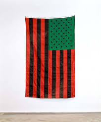Black American Flag With Green Stripe Fuckcontemporaryart African American Flag Contemporary African Art Art