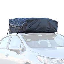 Car Roof Bag 100 Waterproof Roof Top Cargo Bag No Rack Needed Non Slip Roof Mat Storage Bag For Any Car Van Or Suv 15 Cubic Feet Car