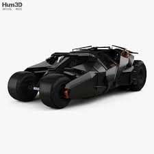 3d Model Of Batmobile Tumbler 2005 In 2020 Batmobile 3d Model Model