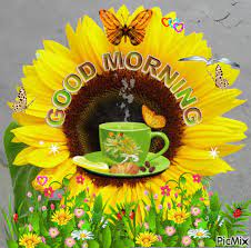 Lovethispic Offers Big Sunflower Good Morning Gif Pictures Photos Images To Be Used On Facebook Good Morning Quotes Good Morning Gif Good Morning Handsome