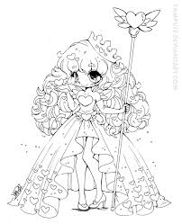 Queen Of Hearts February Contest Lineart By Yampuff On Deviantart Chibi Coloring Pages Cute Coloring Pages Heart Coloring Pages
