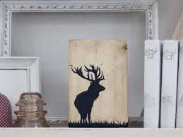 Lodge style decor, western decor, and northwood's decor. Handmade Wooden Elk Decorative Art Homebnc