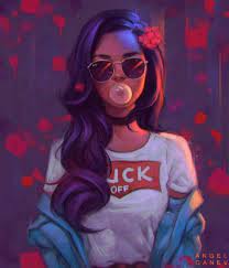 Drawingpeople Drawing People Aesthetic Digital Art Girl Anime Art Girl Girly Art Continuous one line drawing woman face in glasses. digital art girl anime art girl girly art