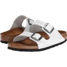 Birkenstock Arizona White Leather Birkenstock Arizona Soft Footbed Leather Sandals White 75 Liked On Polyvore Featuring Shoes Sandals White Strappy Sandals Eveni White Strappy Sandals Birkenstock Arizona Leather Sandals