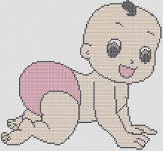 Can be used for home decor, for example, if embroidered on a napkin or. Happy Little Crawling Baby Free Baby Cross Stitch Charts Cross Stitch 4 Free