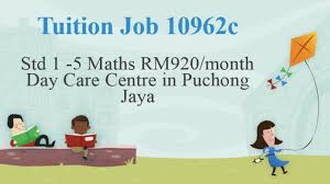 If you child is average or above average student, he/she might benefits. Tuition Job 10962c Std 1 5 Maths Rm920 Month Day Care Centre In Puchong Jaya Best Tutors And Home Tuition Malaysia å®¶åº­è¡¥ä¹  ä¸Šé—¨è¡¥ä¹  Your Perfect Hometuition Tutors For A Levels Ib
