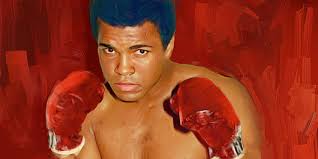 Boxing legend Muhammad Ali.. Digital Painting using mouse