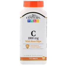 As a vitamin supplement, adults take one (1) tablet daily with any meal or as directed by a healthcare provider. 21st Century Vitamin C With Rose Hips 1000 Mg 110 Tablets By Iherb