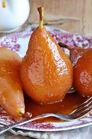 Roasted Pears With Caramel Sauce Kitchme Pear Dessert Recipes Pear Recipes Easy Pear Recipes