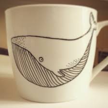 Whale Mug Customised Gift From Woodland Factory Facebook Com Woodlandfactory Cute Tea Cup Coffe Cup Dish Pottery Yarn Bowls Pottery Whale Gift Drawing Cup
