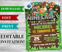 1,836 free images of invitation background. Printable Minecraft Invitation Pdf Minecraft Birthday Party Supplies Minecraft Invitations Minecraft Party Invitations Minecraft Birthday Party