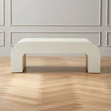 In 2017 i made a coffee table with two raw edges for use in my own home. Horseshoe Ivory Lacquered Linen 46 Coffee Table Reviews Cb2